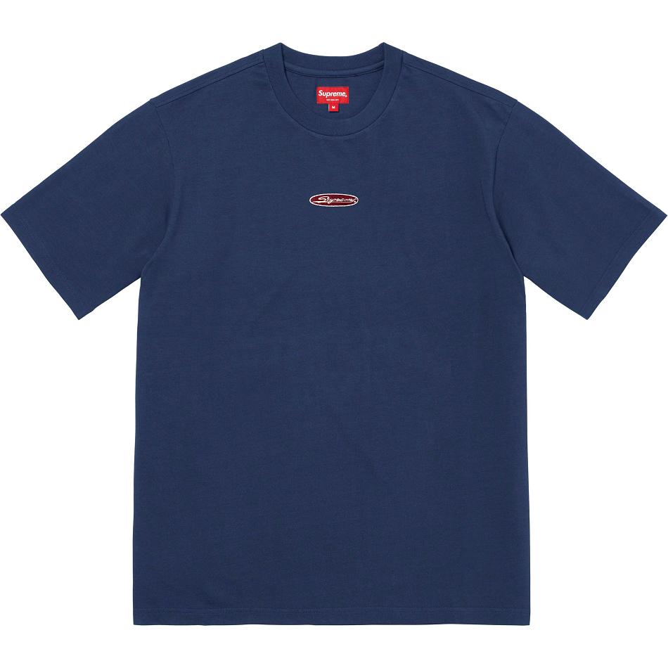 Suéteres Supreme Oval Logo S/S Top Azul Marino | Supreme 291LH